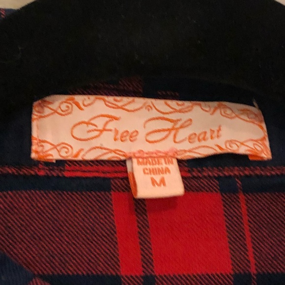 Free Heart Button Down Shirt - Picture 3 of 3